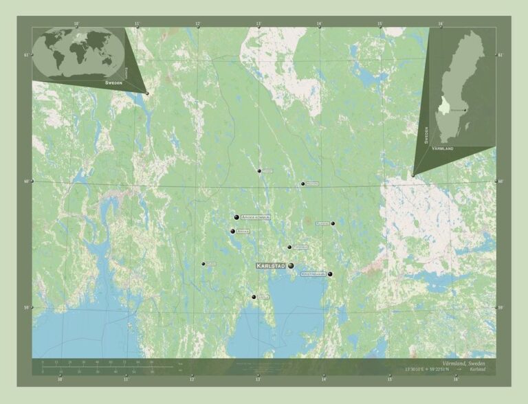 karta över sverige och värmland